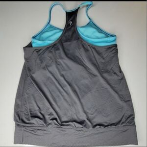 14 IVIVVA BUILT IN BRA girls gray TANK LULULEMON